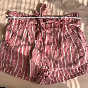 Pink Striped American Eagle Short